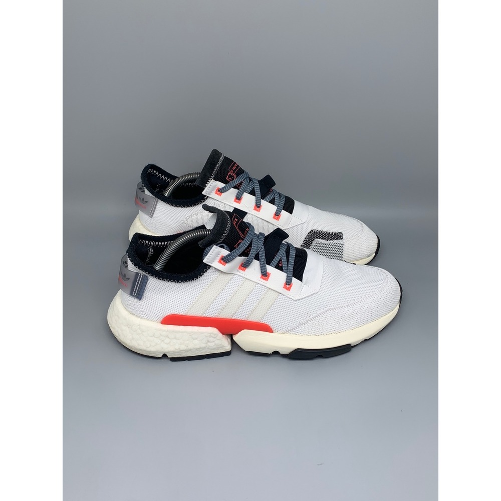 Adidas POD-S3.1 White Solar Red Running Shoes DB2928 Men's Sz 10.5